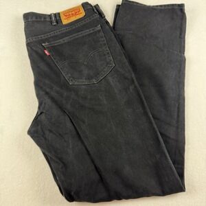 Levi's Vintage 550 Relaxed Fit Tapered Leg Jeans Mens 42x38 Black‎